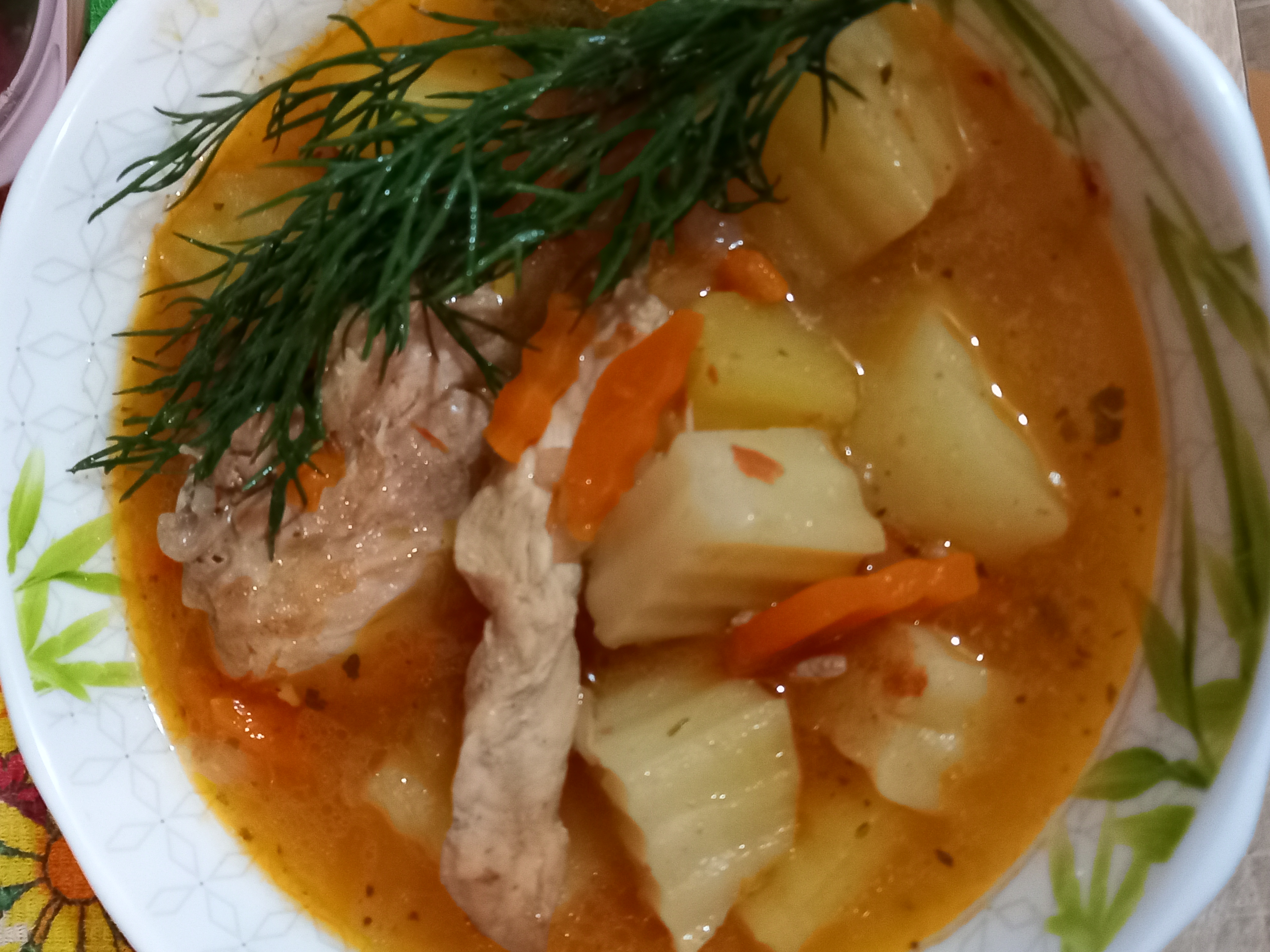 Курица тушеная с овощами в мультиварке