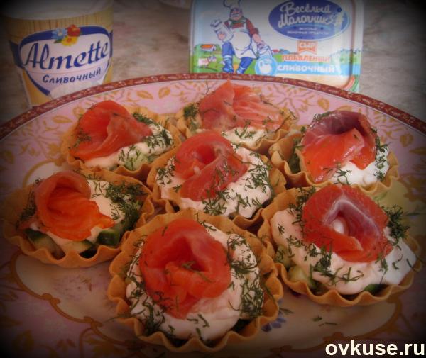 Тарталетки с форелью