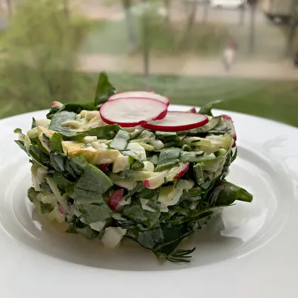 Овощной салат из щавеля