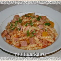 Макароны с фасолью