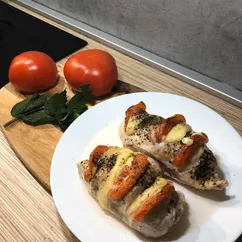 Куриные лодочки с помидором и сыром 🍅