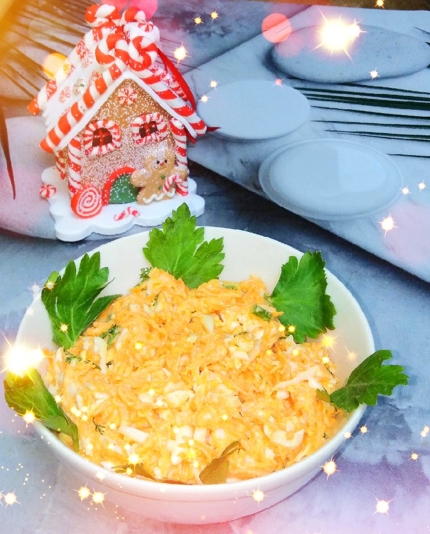 Салат из вареной моркови и яиц с луком — рецепт с фото пошагово