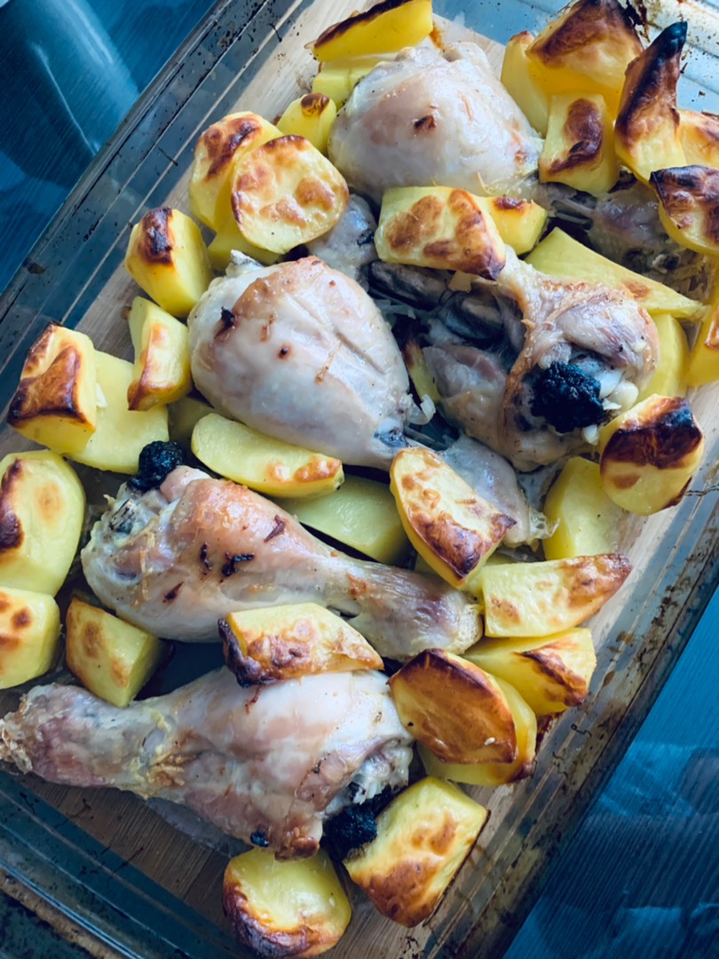 Куриная голень с картошкой