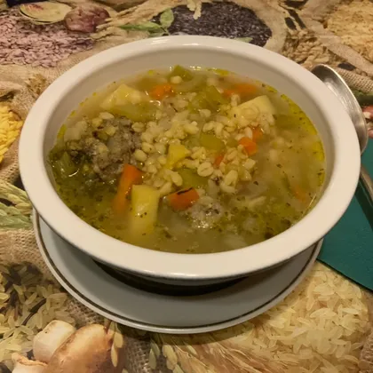 Суп с сельдереем и фрикадельками