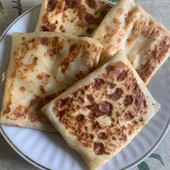 Блины с яйцом, сыром и ветчиной