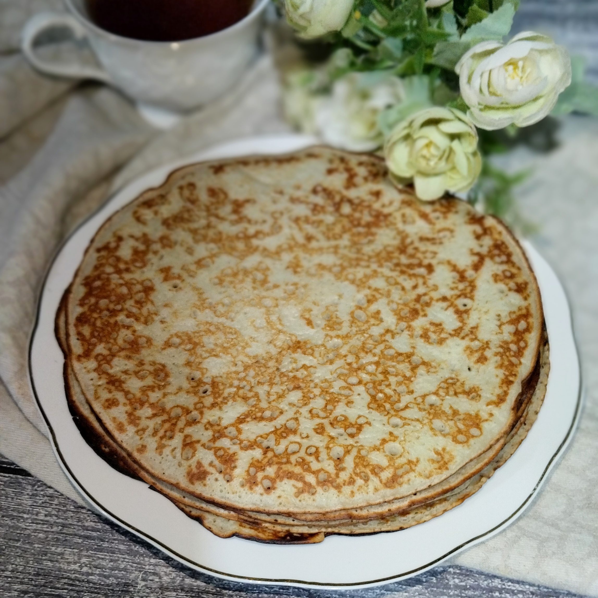 Блины банановые на дрожжах