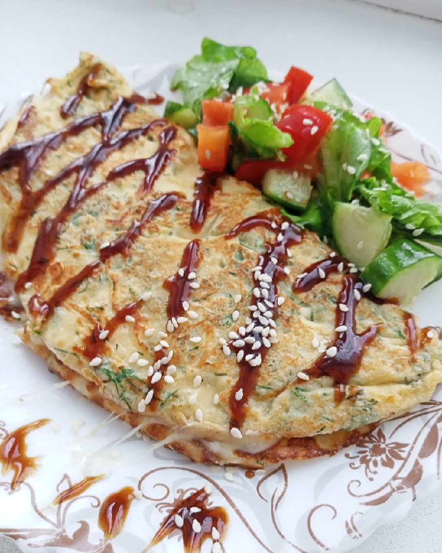 Рисоблин с сырной начинкой