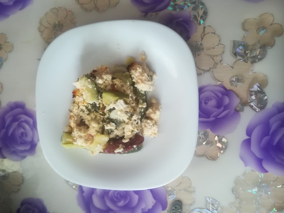 Кабачок с творогом