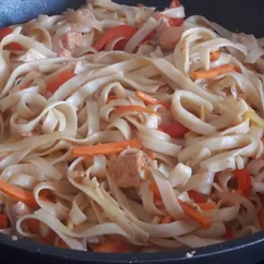 Лапша wok с морепродуктами