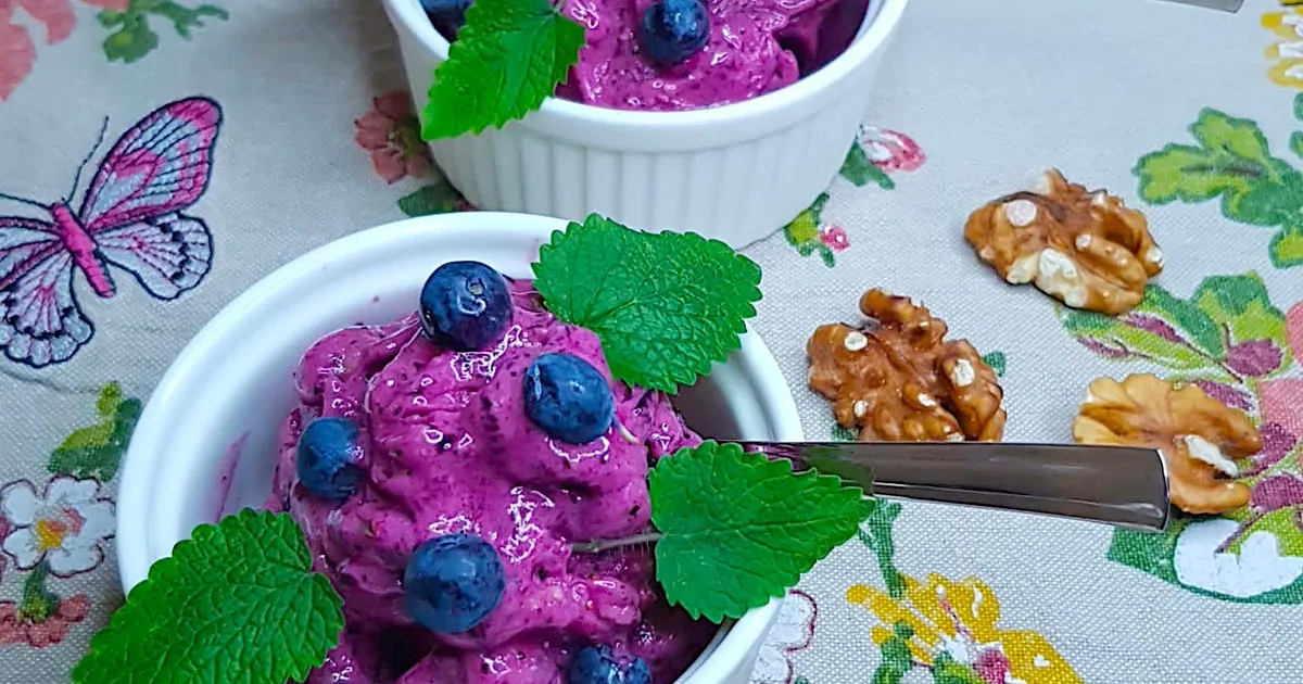 Мороженое из голубики с бананом и орехами рецепт с фото пошаговый от ...
