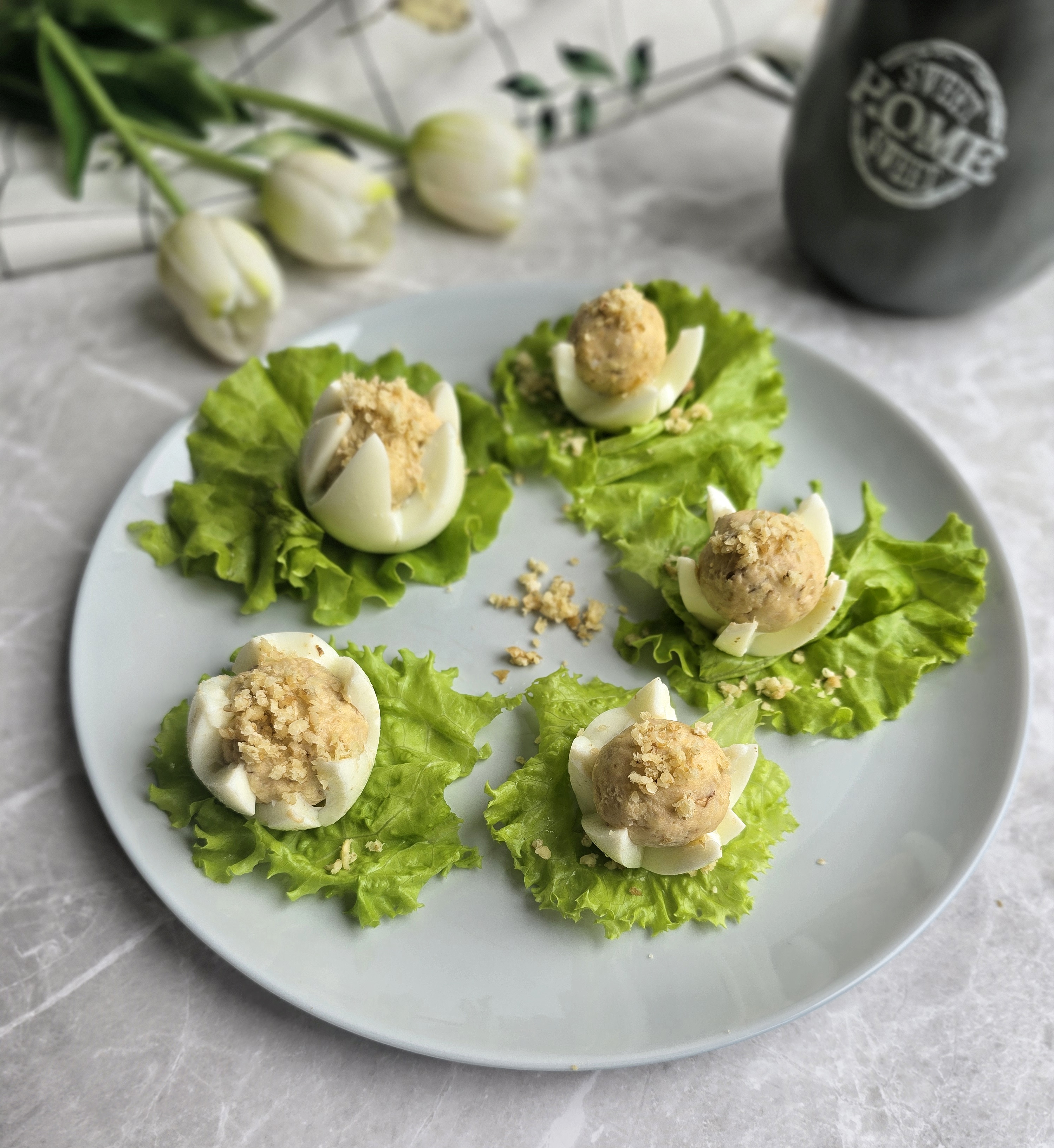 Закуска к Пасхе «Кувшинки»