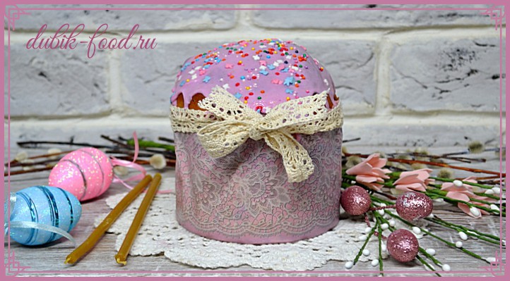 Творожный кулич