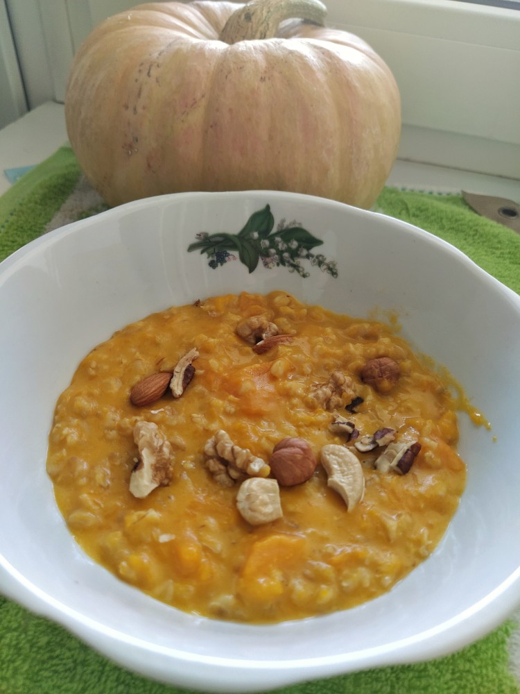 Тыквенная каша с геркулесом