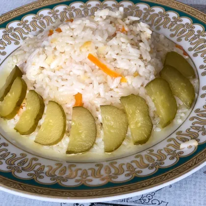 Белый рис с чечевицей на воде для диеты