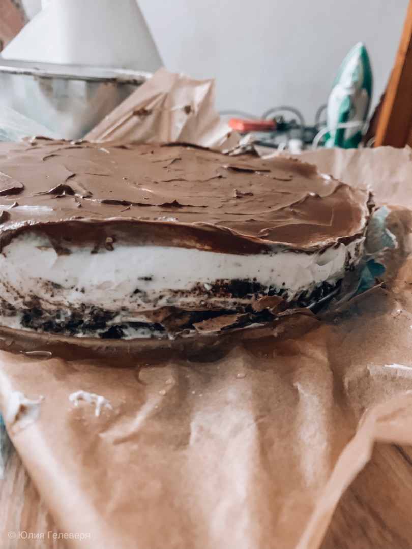 Как приготовить Шоколадный ганаш для покрытия и выравнивания торта просто рецепт пошаговый