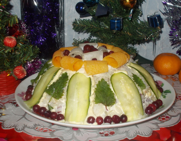 Салат с индейкой