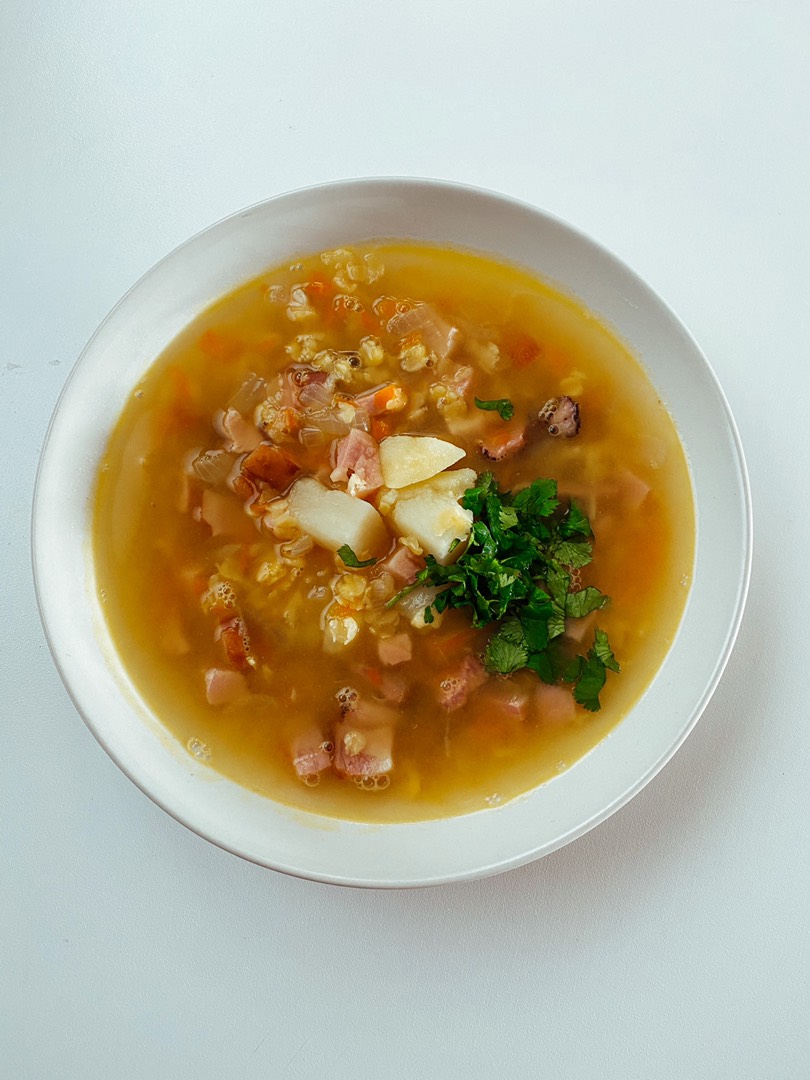 Гороховый суп с беконом и с’иглино