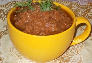 Соус из запеченных овощей