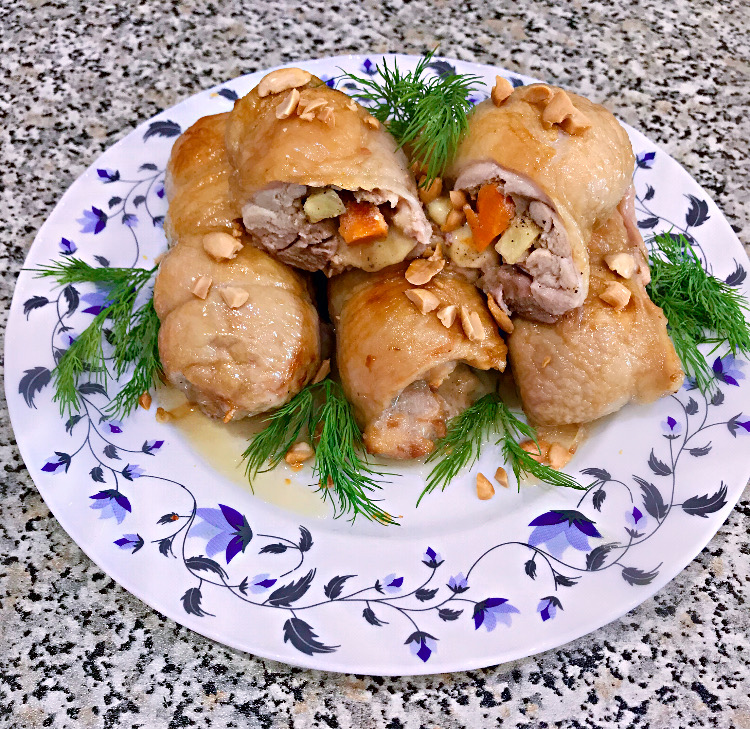 Фаршированные куриные бедра - пошаговый рецепт с фото на malino-v.ru