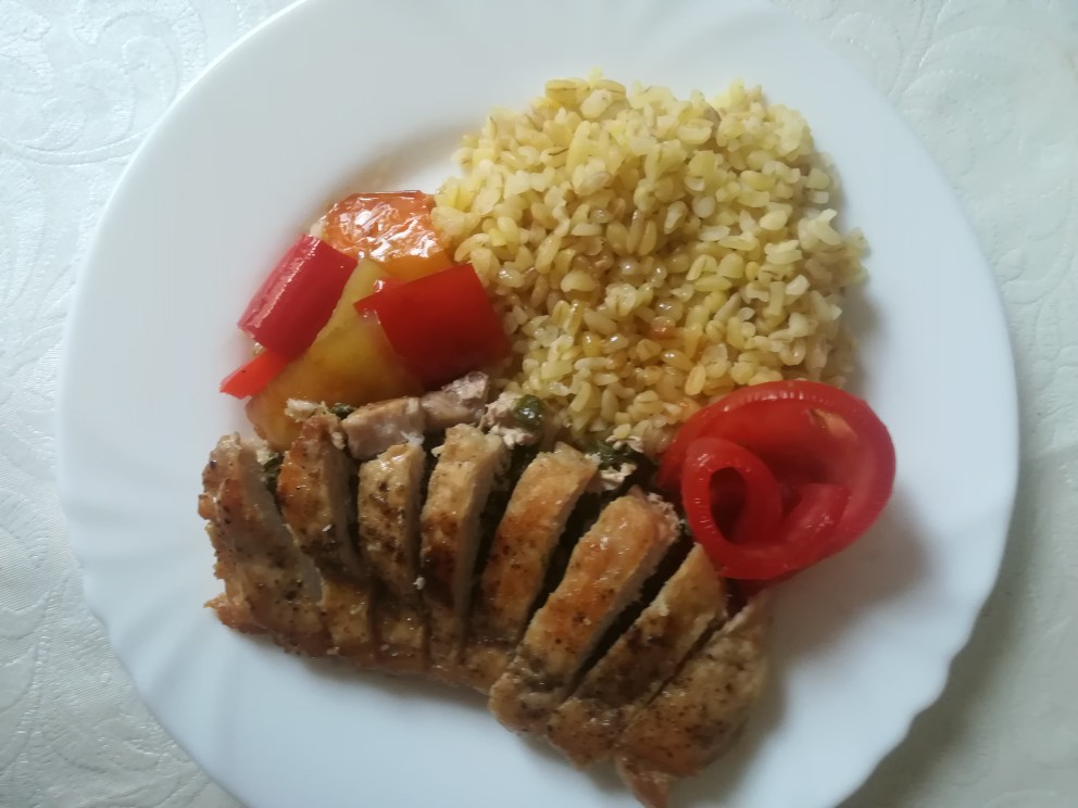 Свинина с булгуром