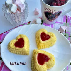 ПП Кексы валентинки на кукурузной муке в микроволновке 💝