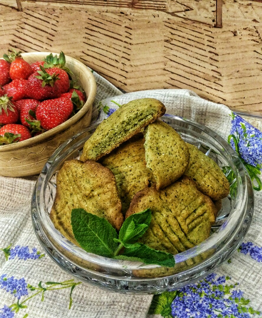 Мятное песочное печенье "Мохито"