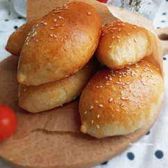 Пирожки с картофелем и мясом в духовке 