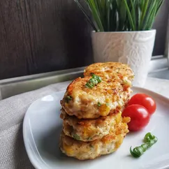 Рубленые котлеты с кукурузой🌽🍗