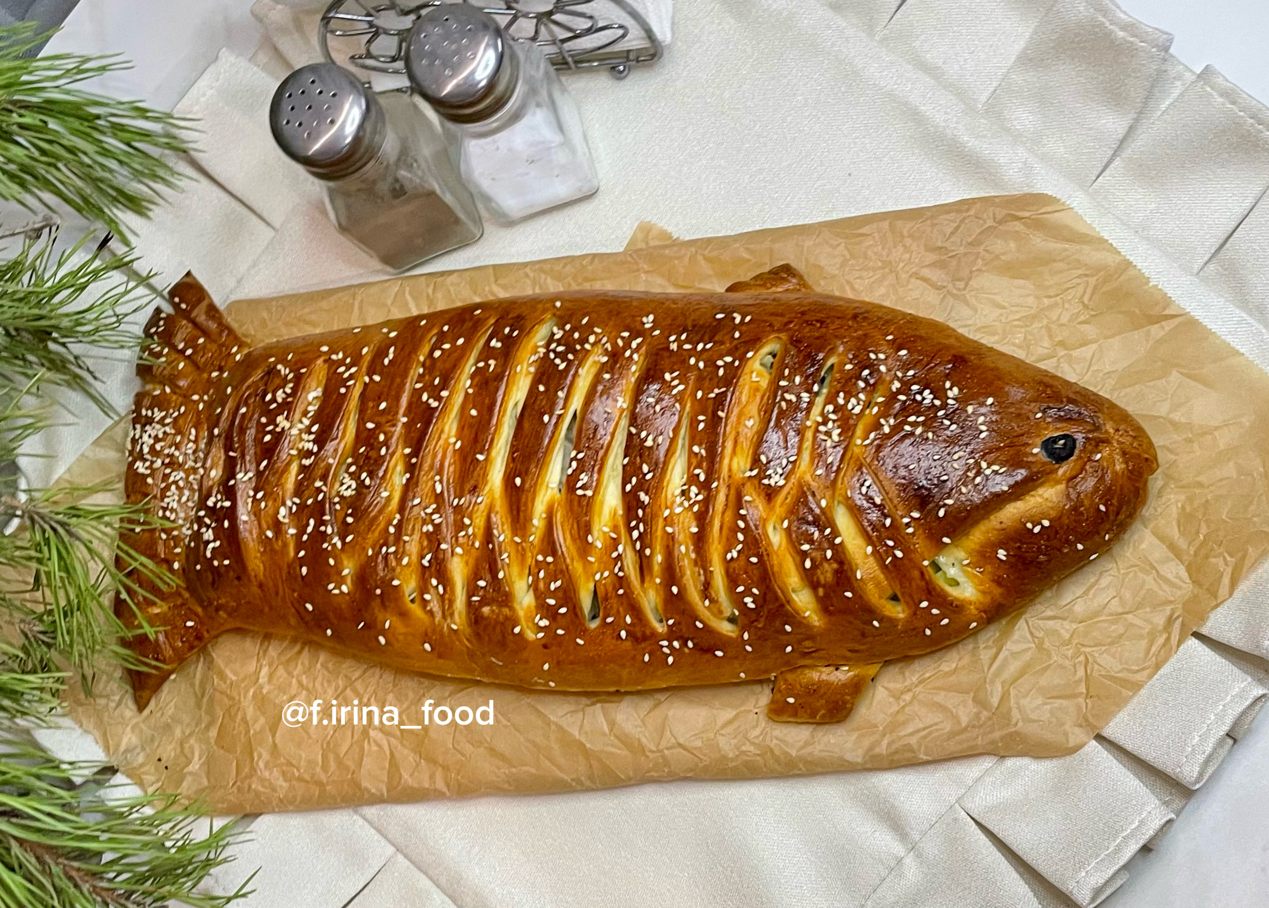 Рыбный пирог из сома