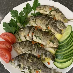 Карась запечённый в фольге