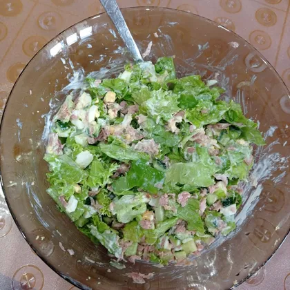 Салат с тунцом пп