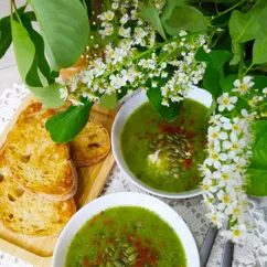 Веганский суп-пюре из брокколи и белой фасоли