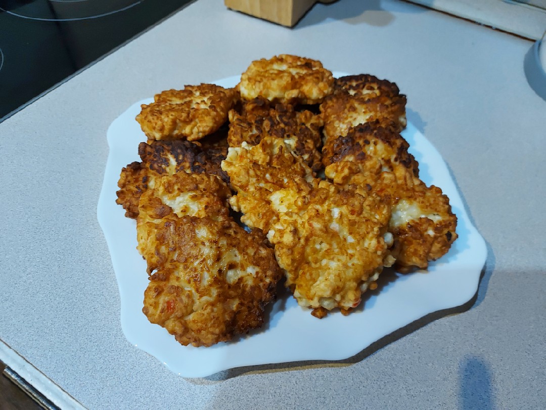 Крабовые оладьи