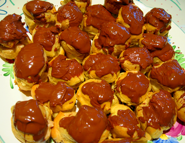 И еще раз про Эклеры (Nougat-Eclairs (Schnell backen)