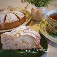 Пирог яблочный постный 