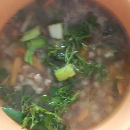 Гречневый постный суп