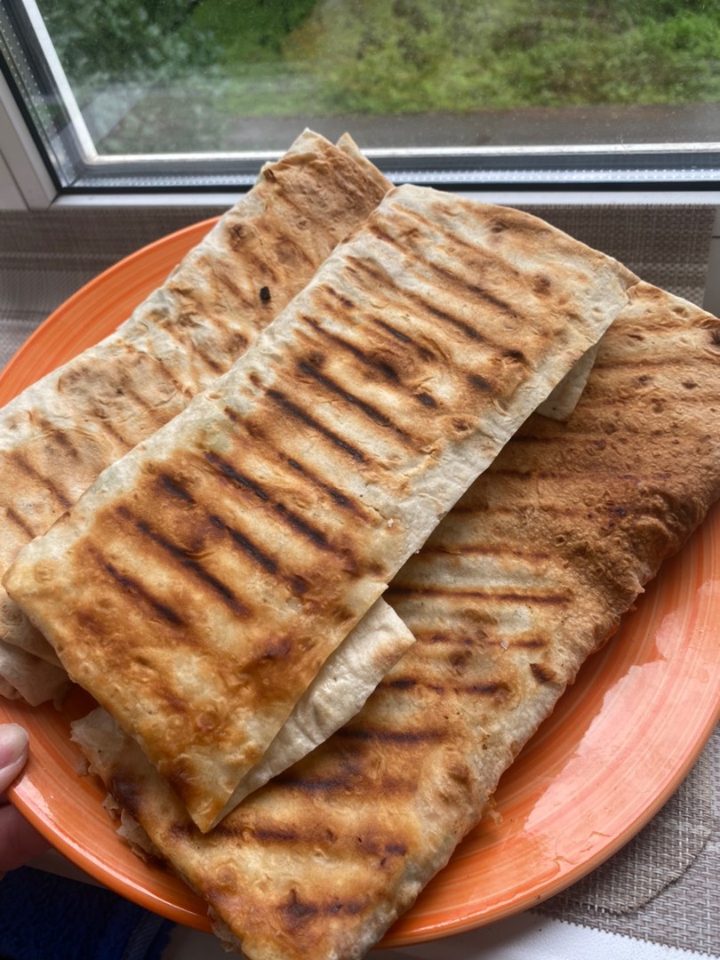 Шаурма в сметанном соусе