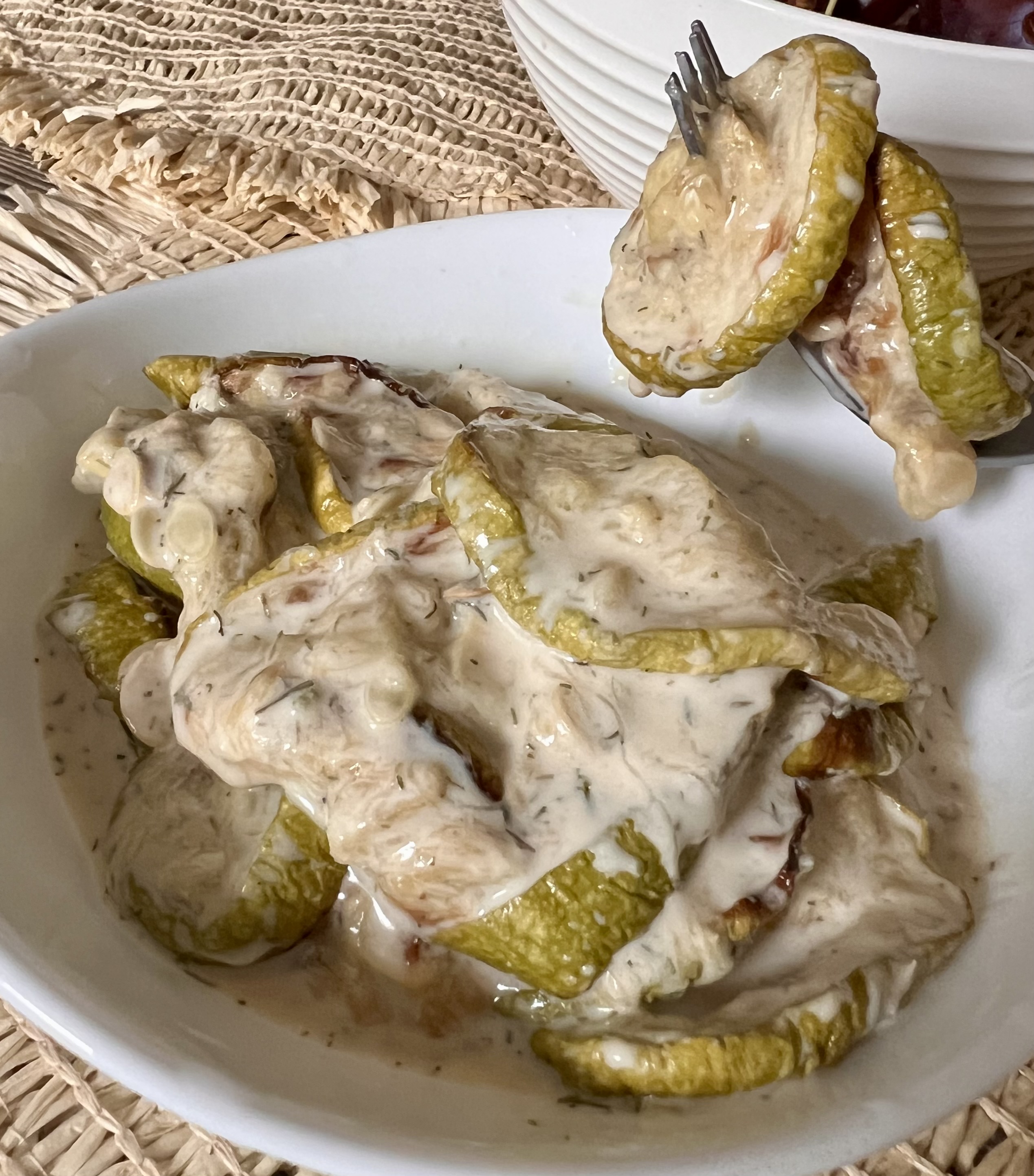 Салат из запеченных кабачков
