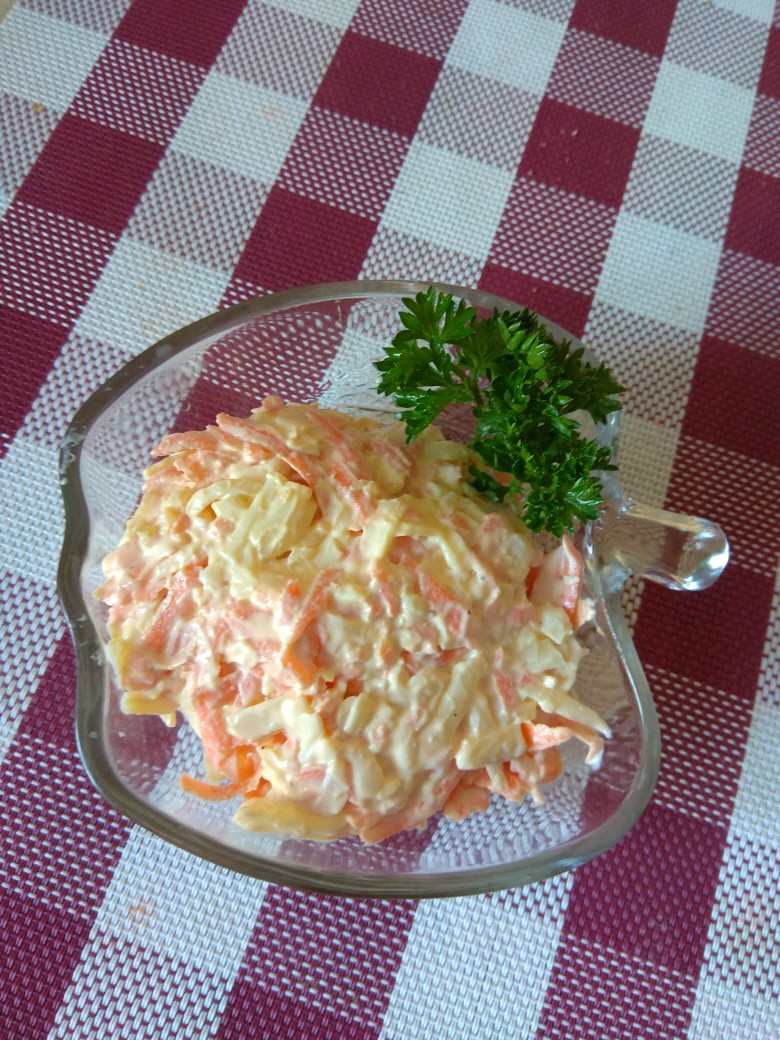 Морковка с сыром, закуска