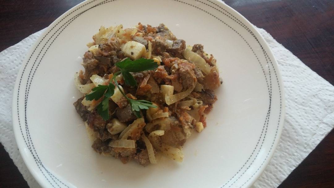 Салат из остатков после праздника