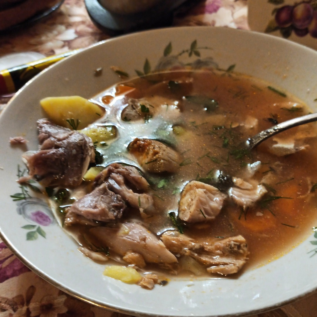 Ингредиенты для «Легкий суп из трески»:
