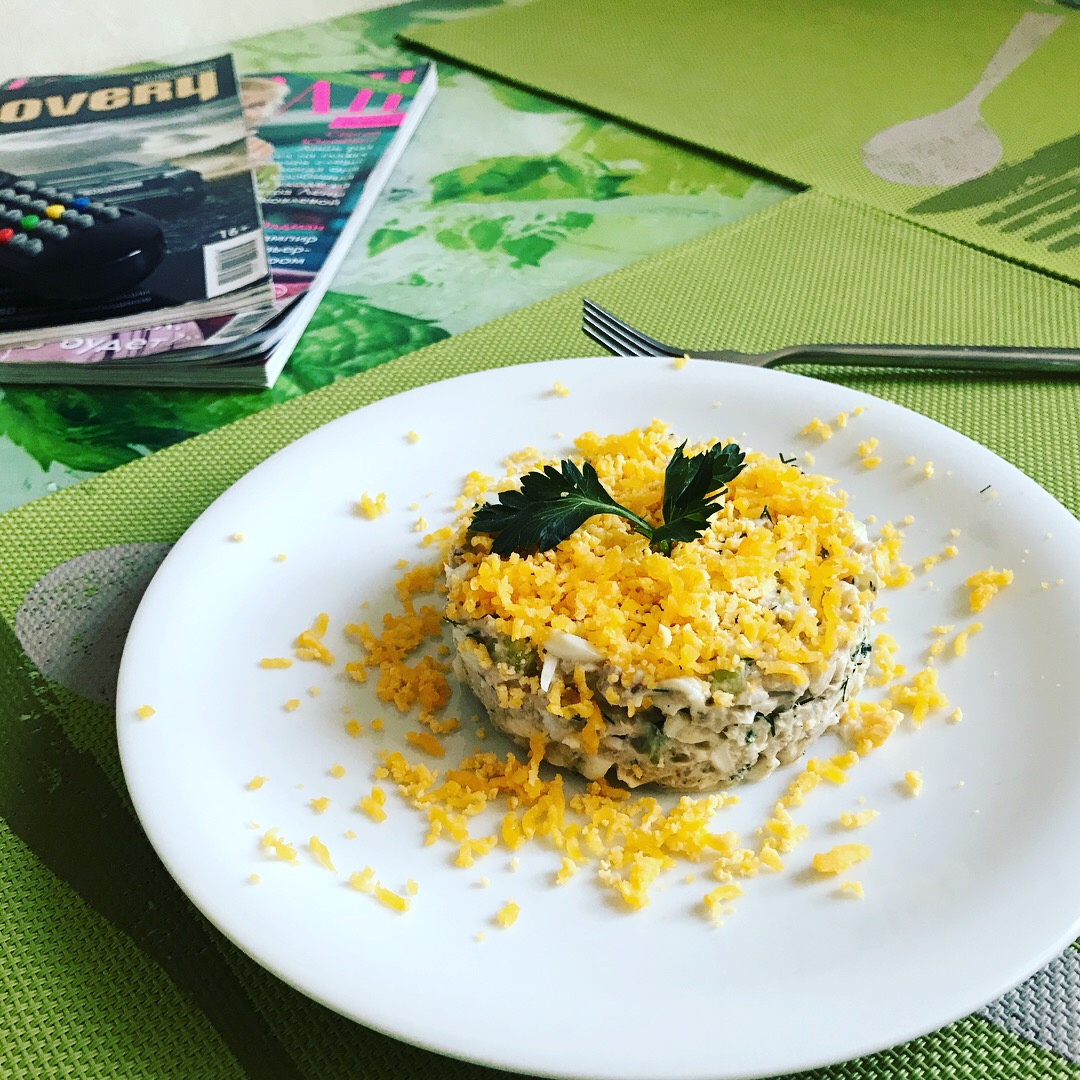Салат рыбный, пошаговый рецепт на ккал, фото, ингредиенты - michsenkoea