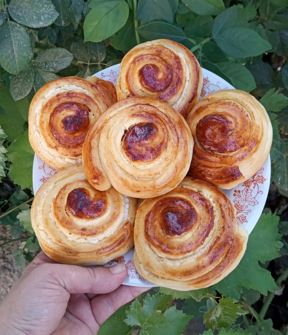 Мягкие, воздушные и очень вкусные булочки с творогом