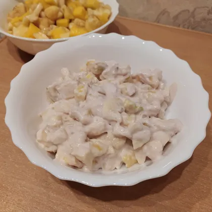 Фруктовый салат с грушей и манго