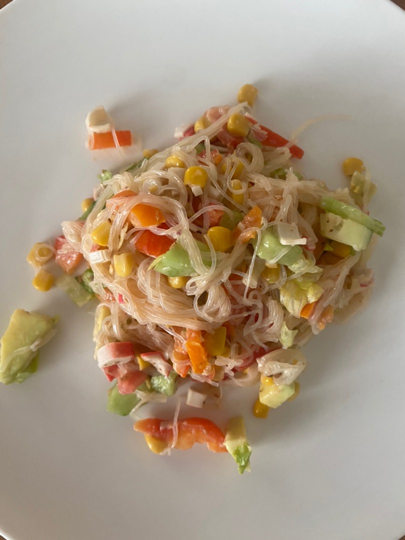 Салат с жареными шампиньонами, крабовыми палочками и морковью — рецепты | Дзен