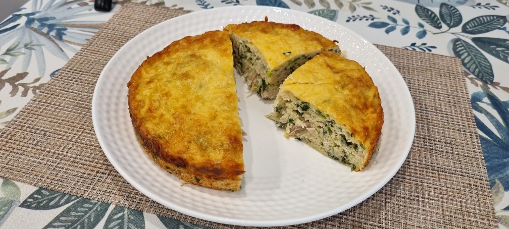 Заливной куриный пирог