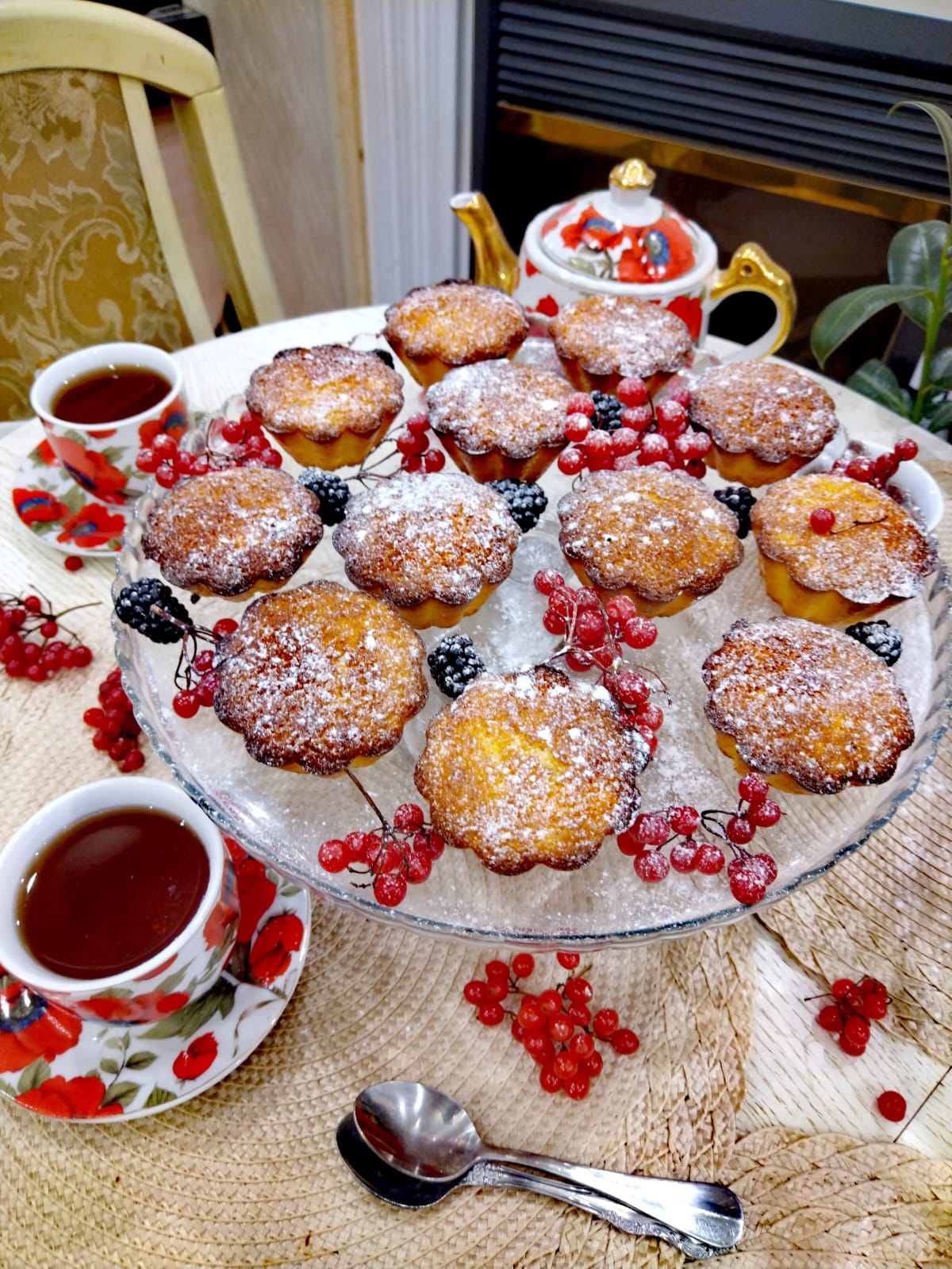 Творожные кексы без муки