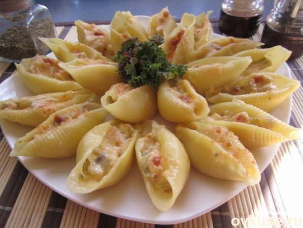 Жюльен в больших ракушках (конкильони)