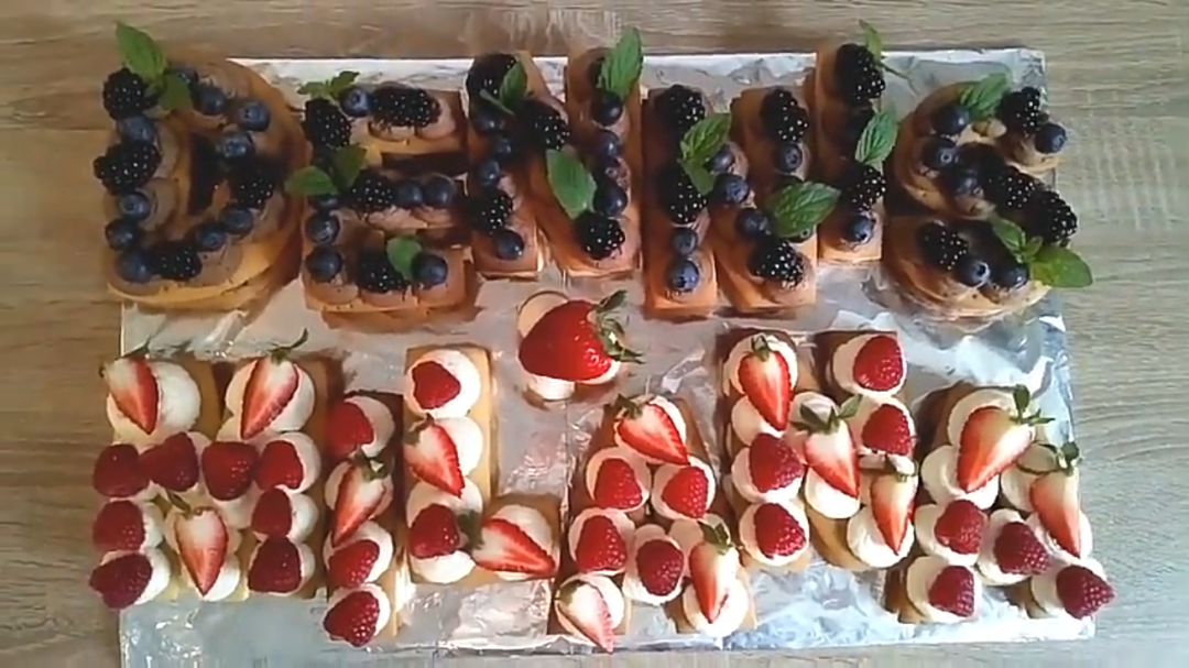 Пирожные буквы