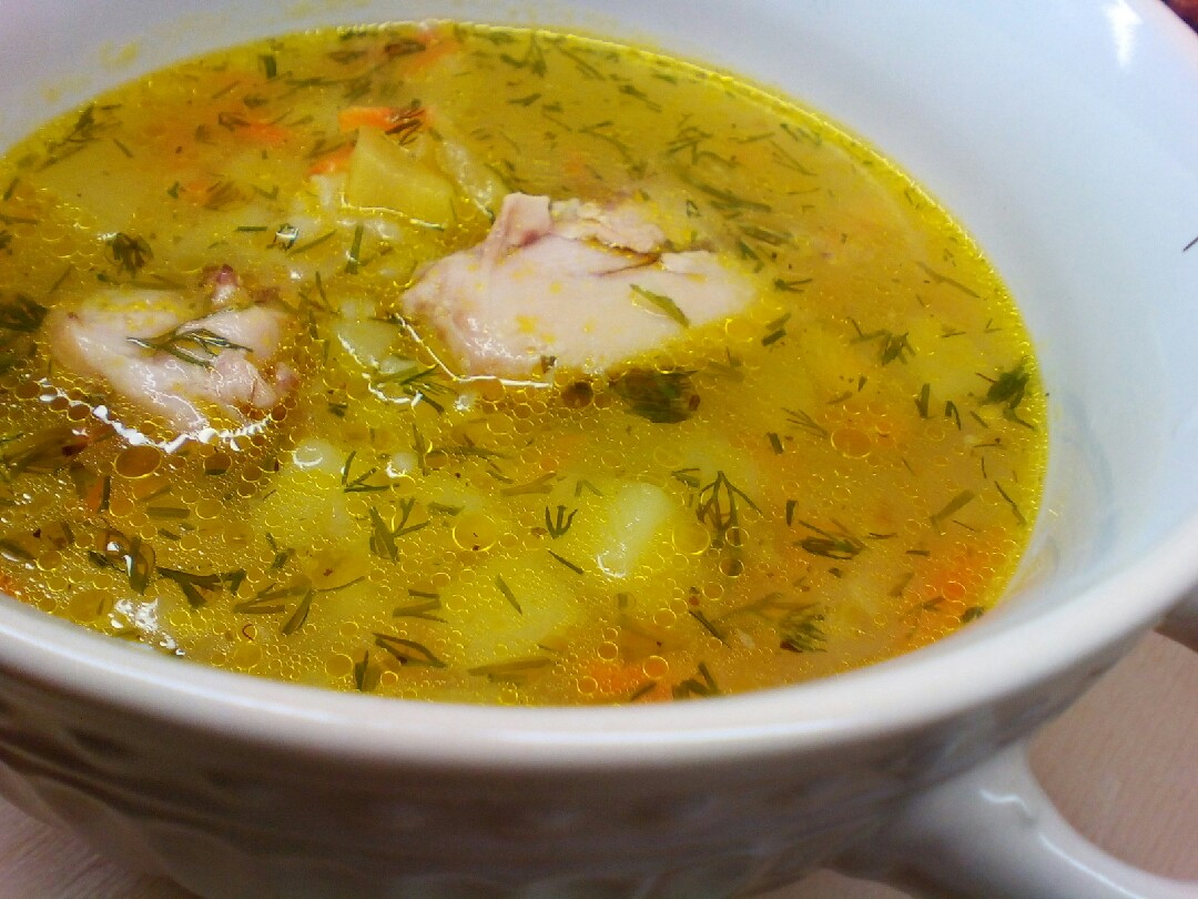 Супчик с рисом и овощами😜